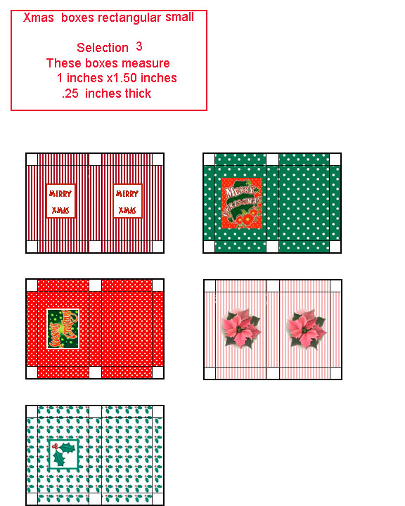 gift boxes flat small 3